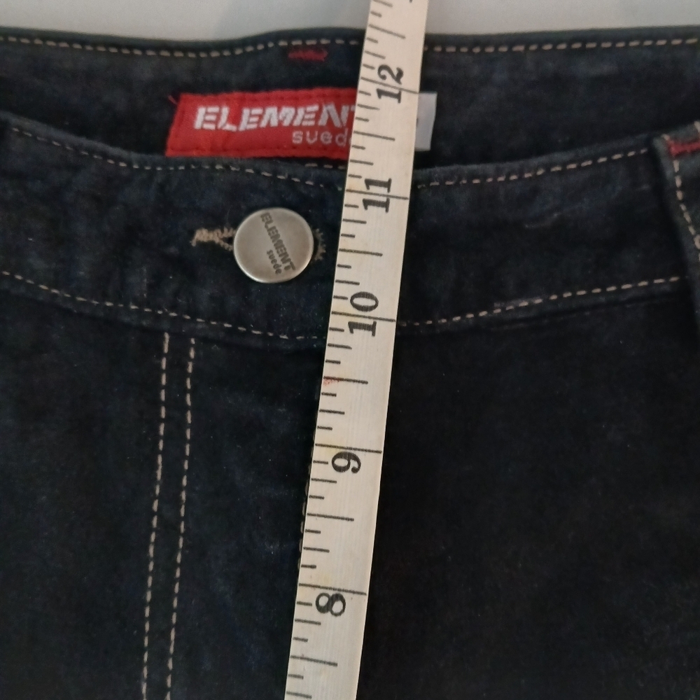 Vintage Dark navy suede High rise pants - Picture 9 of 10